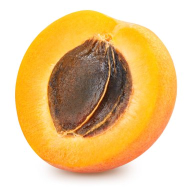 Kayısı toplama yolu. Kayısı meyvesi. Kayısı beyaz arkaplanda izole edildi.