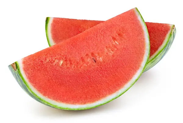 Fresh Watermelon Isolated White Background Natural Watermelon Clipping Path Fresh — Stock Photo, Image