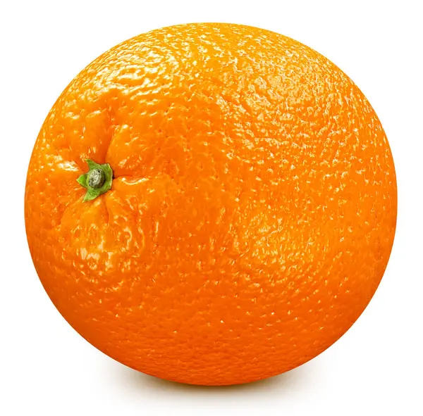 Orangenfrüchte Orange Isoliert Auf Weißem Hintergrund Orangefarbener Schneideweg — Stockfoto
