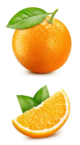 Orange Isoliert Auf Weißem Hintergrund Mit Clipping Pfad Orangenschneidepfad — Stockfoto