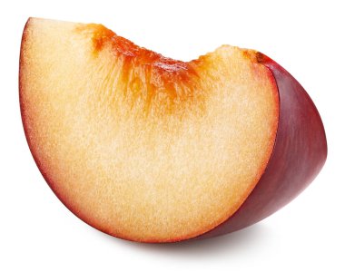 Erik, beyaz arka planda izole edilmiş. Olgun erik kırpma yolu