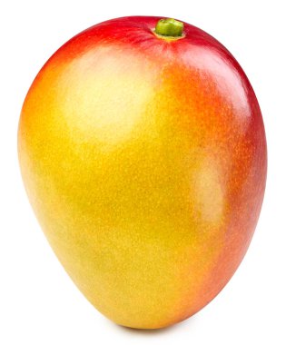 Mango kırpma yolu. Mango beyaz arkaplanda izole edildi. 