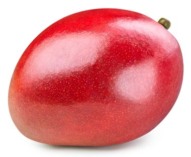 Mango kırpma yolu. Mango beyaz arkaplanda izole edildi. 