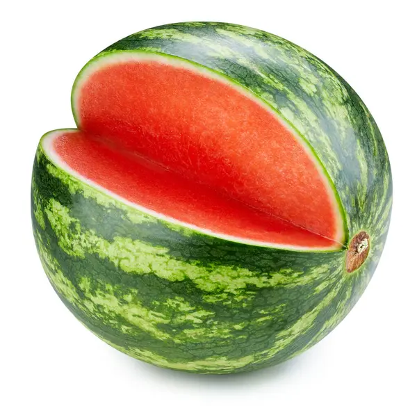 Watermelon Isolated White Background Watermelon Fruit Clipping Path Watermelon Quality — Stock Photo, Image
