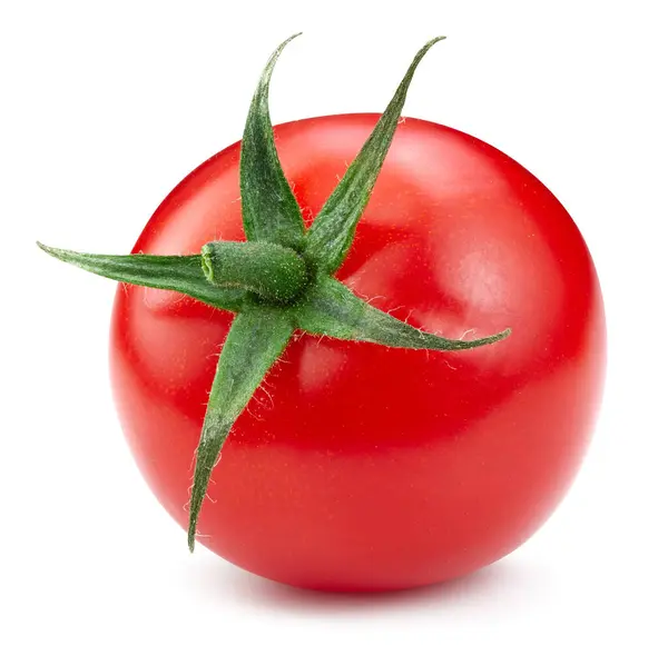 レッドトマト トマト野菜は 単離された白に食品成分を撮影します クリッピングパスレッドトマト — ストック写真
