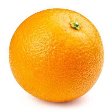 Olgun turuncu beyaz arka planda izole. Beyaz üzerine turuncu. Tam alan derinliği. kırpma yolu ile