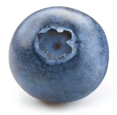 İzole edilmiş yaban mersini. Taze organik yaban mersini izole edilmiş kırpma yolu. Yabanmersini makro stüdyo fotoğrafı. Üst Düzey Erişim