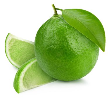 Limon izole edildi. Beyaza limon. Tam alan derinliği. kırpma yolu ile