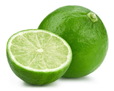 Limon izole edildi. Beyaza limon. Tam alan derinliği. kırpma yolu ile