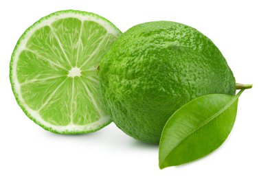 Limon izole edildi. Beyaza limon. Tam alan derinliği. kırpma yolu ile