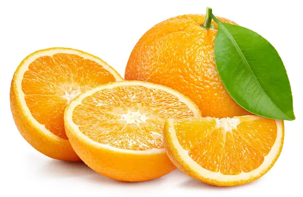 Portakal meyvesi izole edilmiş. Beyaz üzerine turuncu. Turuncu kırpma yolu. Üst Düzey Erişim