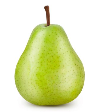 Armut, beyaz arka planda izole edilmiş. Armut Kırpma Yolu.