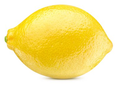 Limon beyazda izole edilmiş. Beyaz arkaplanda izole edilmiş kırpma yolu olan limon