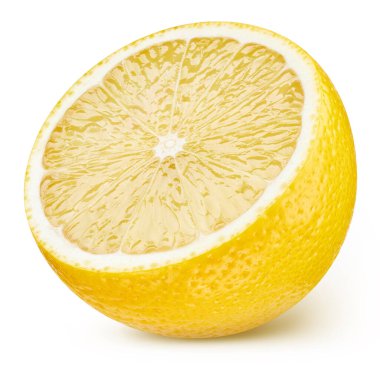 lemon. Lemon, beyaz arka plana yaklaş. Taze organik limon