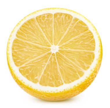 lemon. Lemon, beyaz arka plana yaklaş. Taze organik limon