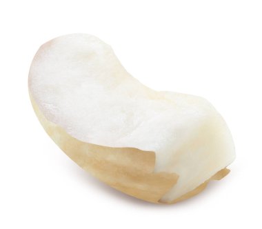 Fındık. Fındık, beyaz arka planda izole edilmiş. Kesme yolu olan fındık