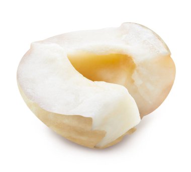 Fındık. Fındık, beyaz arka planda izole edilmiş. Kesme yolu olan fındık