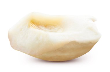 Fındık. Fındık, beyaz arka planda izole edilmiş. Kesme yolu olan fındık