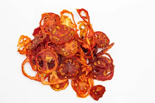 Dehydrated Red Tomato Flakes Sundried Vegetable — Stock Photo, Image