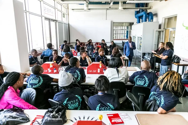 stock image Johannesburg, South Africa - October 7, 2015: College students attending a business workshop