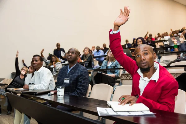 stock image Johannesburg, South Africa - November 16, 2016: Delegates attending a business lecture in auditorium