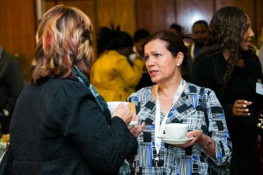 Johannesburg, South Africa - May 30, 2014: Delegates networking at corporate conference event