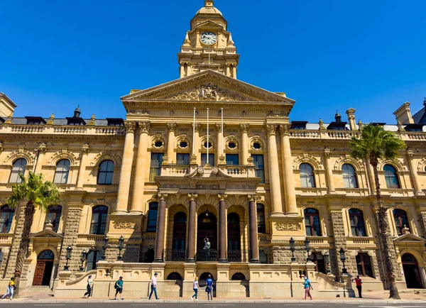 stock image Cape Town, South Africa - March 15, 2023: Exterior view of entrance to City Hall building