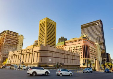 Cape Town, Güney Afrika - 15 Mart 2023: CBD 'deki binaların sokak manzarası