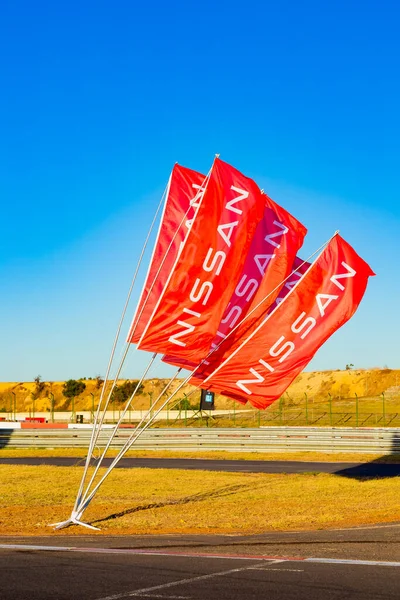 Кейптаун Південна Африка Лютого 2023 Вантажні Прапори Nissan Гоночній Трасі — стокове фото