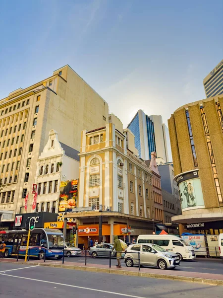 stock image Cape Town, South Africa - March 15, 2023: Street view of old buildings in city centre