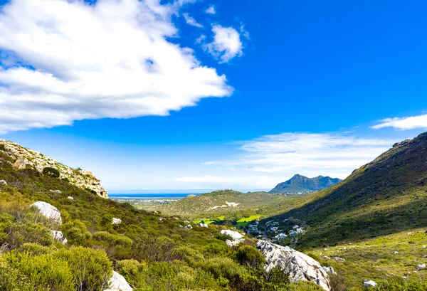 Coastal Mountain Landscape Fynbos Flora Fish Hoek Cape Town — Φωτογραφία Αρχείου