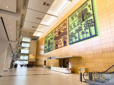 Cape Town, Güney Afrika - 30 Ekim 2023: CTICC 'nin İçi, Cape Town Uluslararası Kongre Merkezi