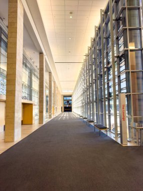 Cape Town, Güney Afrika - 30 Ekim 2023: CTICC 'nin İçi, Cape Town Uluslararası Kongre Merkezi