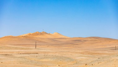 Güney Afrika 'daki Richtersveld Ulusal Parkı' nda turuncu kum tepeleri