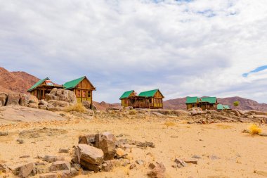 Güney Afrika 'nın çorak bölgesi olan Richtersveld Ulusal Parkı' ndaki Tatasberg 'de Rustik Konaklama