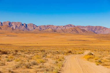Richtersveld Ulusal Parkı 'nda geniş bir açık alan, Güney Afrika' nın kurak bölgesi.