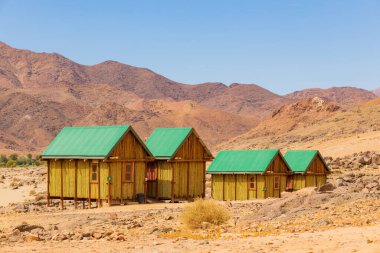 Güney Afrika 'nın çorak bölgesi olan Richtersveld Ulusal Parkı' ndaki Tatasberg 'de Rustik Konaklama