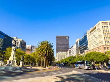 Cape Town, Güney Afrika - 30 Ekim 2023: CBD 'deki binaların sokak manzarası