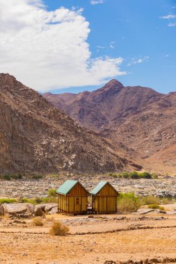 Güney Afrika 'nın çorak bölgesi olan Richtersveld Ulusal Parkı' ndaki Tatasberg 'de Rustik Konaklama