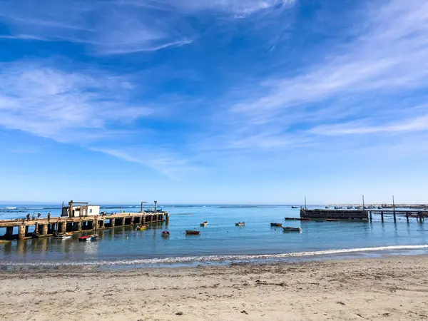 stock image Port Nolloth, South Africa - March 16, 2024: Old jetty harbour in small coastal town