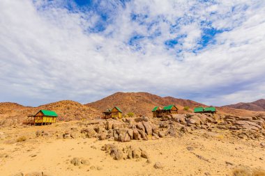 Güney Afrika 'nın çorak bölgesi olan Richtersveld Ulusal Parkı' ndaki Tatasberg 'de Rustik Konaklama