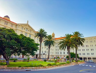 Cape Town, Güney Afrika - 22 Aralık 2023: Tarihi Groote Schuur Hastanesi 