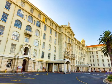 Cape Town, Güney Afrika - 22 Aralık 2023: Tarihi Groote Schuur Hastanesi 