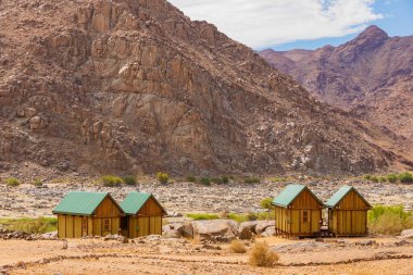 Güney Afrika 'nın çorak bölgesi olan Richtersveld Ulusal Parkı' ndaki Tatasberg 'de Rustik Konaklama