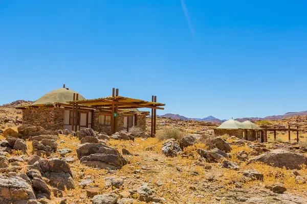 Güney Afrika 'nın çorak bölgesi Richtersveld Ulusal Parkı' nda Rustik konaklama