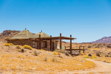 Güney Afrika 'nın çorak bölgesi Richtersveld Ulusal Parkı' nda Rustik konaklama