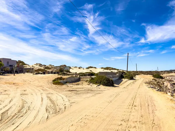 Güney Afrika 'nın Port Nolloth kasabasındaki eski bir balıkçı köyü.