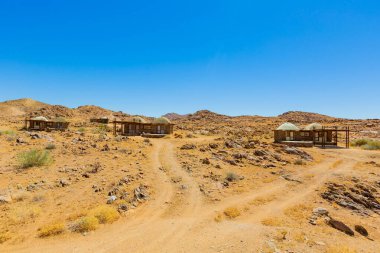 Güney Afrika 'nın çorak bölgesi Richtersveld Ulusal Parkı' nda Rustik konaklama