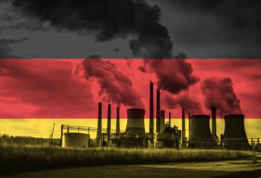 Alman Ulusal Bayrak Kaplama Enerji Üretimi ve Fosil Yakıt Kullanımı ile Kömür Ateşli Enerji Santrali 