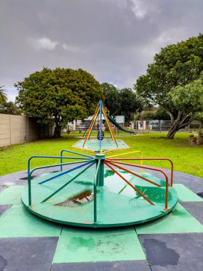 Cape Town, Güney Afrika 'da bulutlu bir günde halk çocuk parkı